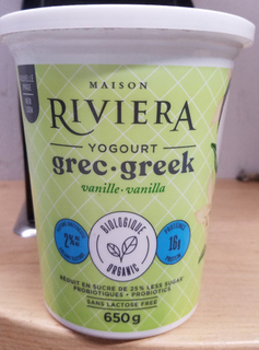Maison Riviera - Greek Style Yogurt - Vanilla
